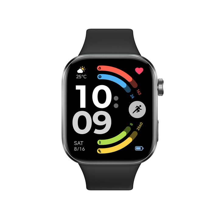 REDMI Watch 6 NFC Obsidian Black, ceas inteligent pentru barbati si femei, cu ecran AMOLED de 2 "07"