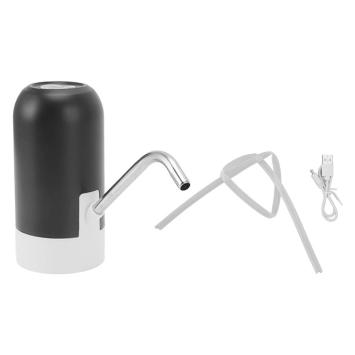 Elektromos USB rozsdamentes acél vízadagoló, kompakt, 25 cm