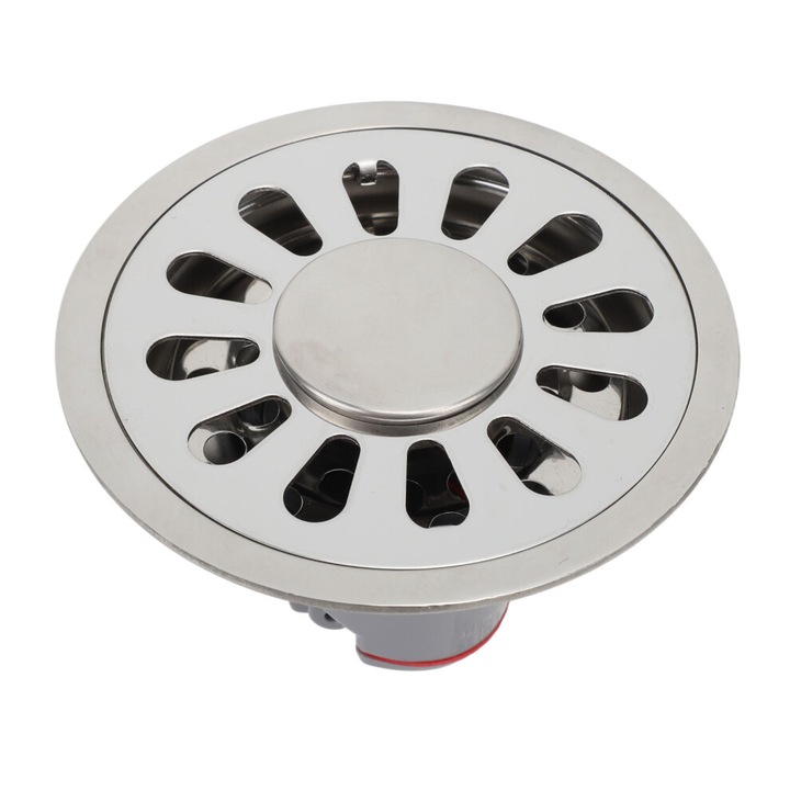 Scurgere pardoseala/sifon, otel inoxidabil 304, cu protectie anti-miros si rezistenta la coroziune, argintiu, diametru 9 cm