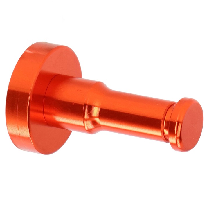 Cuier de perete, agatator din aluminiu, rezistent la coroziune, usor de montat, suport pana la 15 kg, portocaliu, 1 buc
