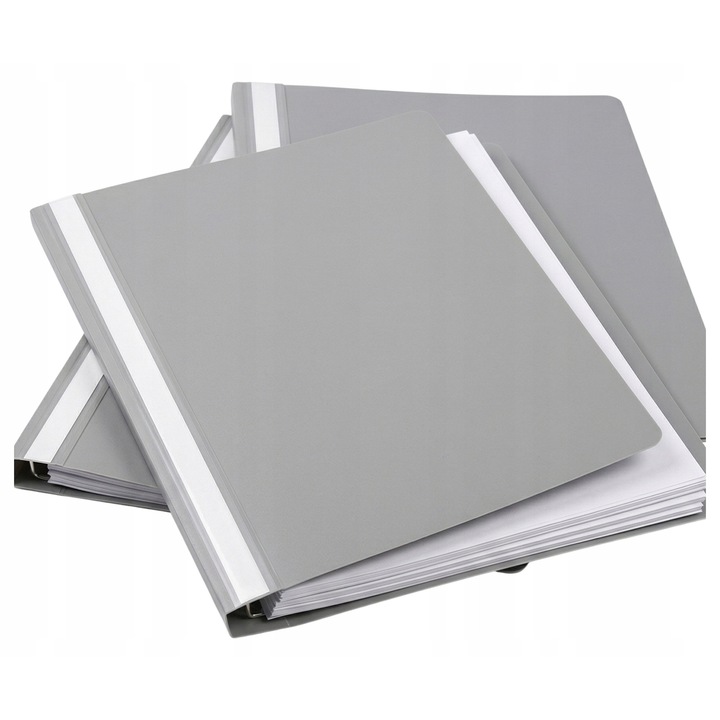 Dosar A4 Penword, dur, gri, 16.5cm latime