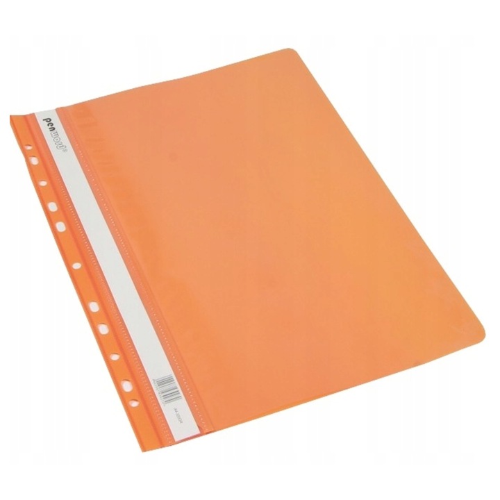 Dosar A4 Penword, dur, perforat, portocaliu, 1 buc