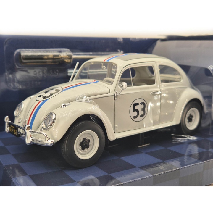 Volkswagen VW Beetle Bogár - #53 Herbie - kerékszettel - Jada - 1:24