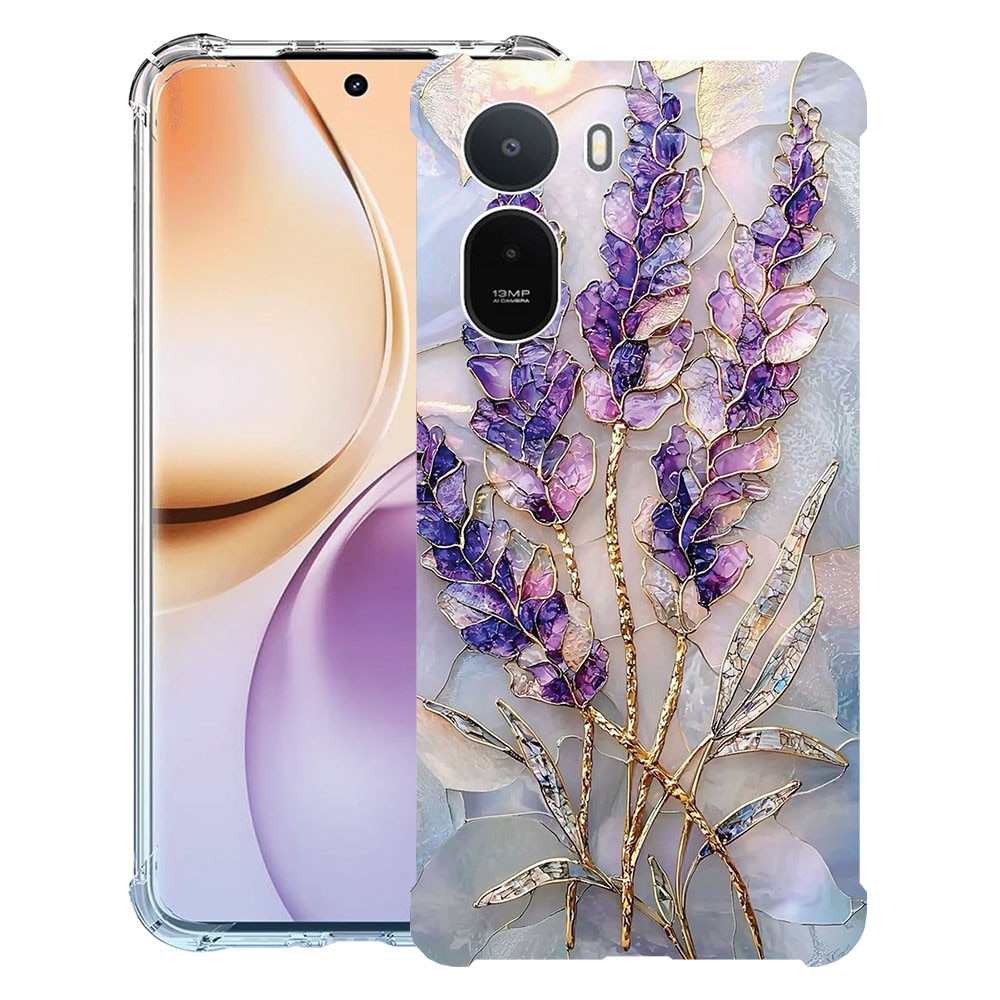 Intelli® Husa Anti Shock Compatibila cu Xiaomi Redmi A7 Pro, Floral - Golden Hydrangea, Protectie Camera, Rezistenta la uzura, 3145728 AS 2080