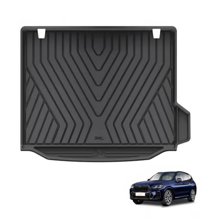3W Thorex csomagtértálca BMW X3 G01 és BMW iX3 G01 2021-2025 modellekhez, minden időjáráshoz, vízálló, személyre szabott, fekete, szállítás 7-9 nap