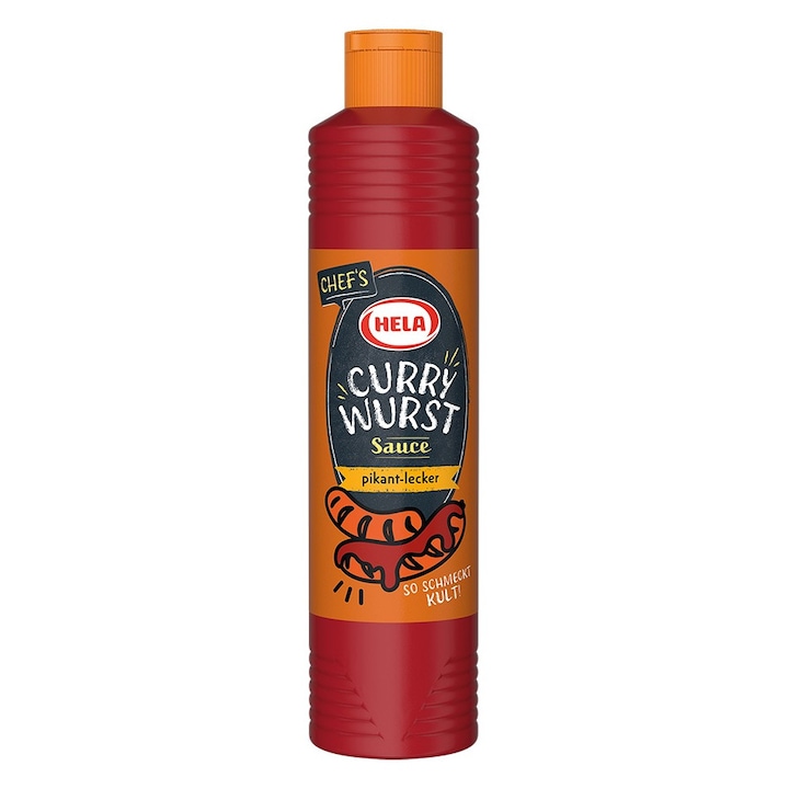 Hela Sos Curry pentru carnati, picant, 800 ml