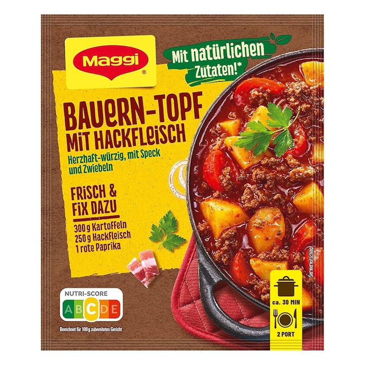 Maggi Fix pentru tocanita taraneasca cu carne tocata 39g