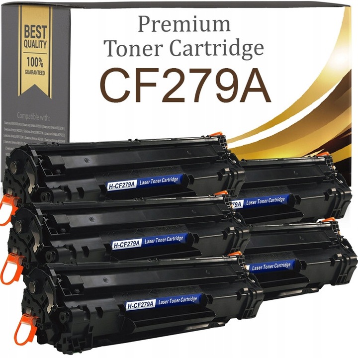 Toner kompatibilis Premium Toner & Ink CF279A, QMI8LFFHZ, 5 db-os szett, fekete, akár 2.500 oldal/toner (5% fedettség), HP LaserJet Pro M12/M12a/M12w/M26/M26a/M26nw nyomtatókhoz