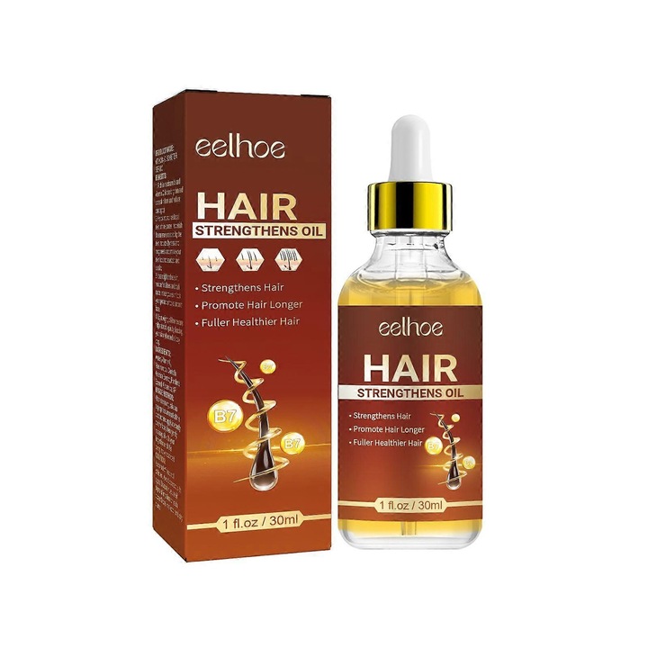 Ulei de ricin EELHOE cu extract de ghimbir, reparare si intarire par, 1PCS