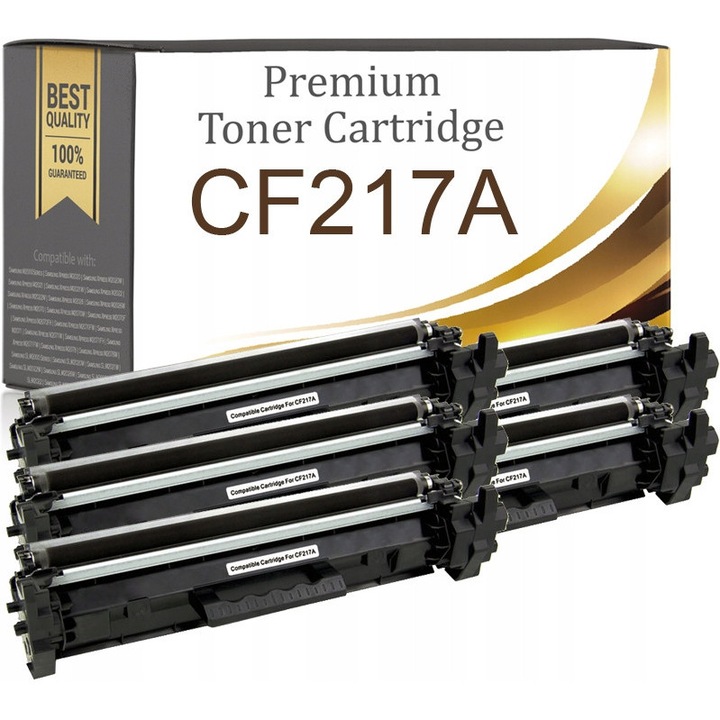 Toner Premium Toner & Ink CF217A (17A) XL, kompatibilis HP LaserJet Pro M102/M130/M132/M134, fekete, 5 db-os szett, kb. 1600 oldal