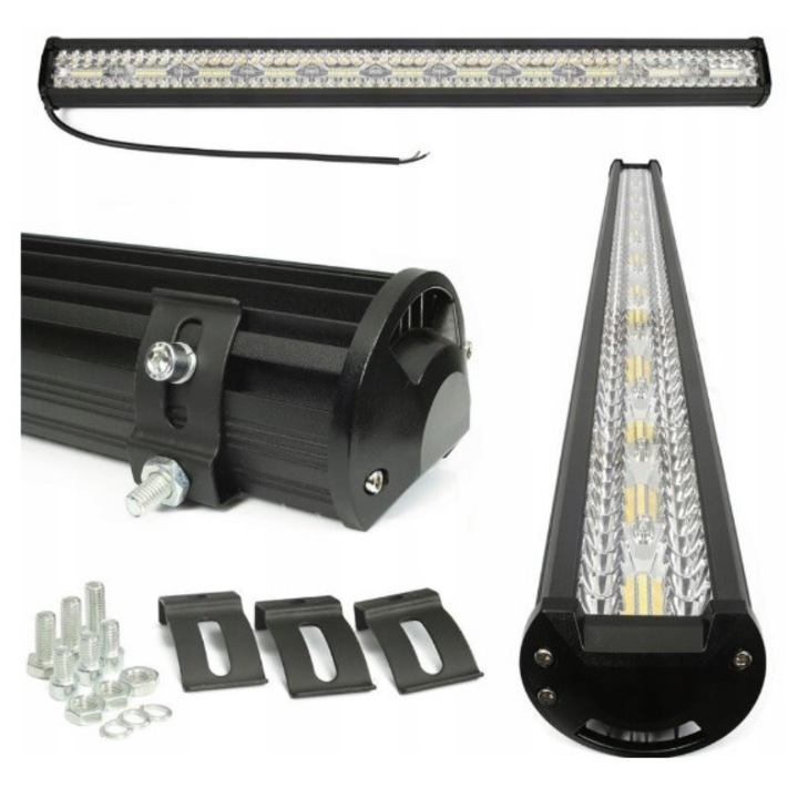 LED Munkalámpa BAR 100 cm 840W, 84000 lm, kombinált spot és flood fénysugár, 9-32V, IP68, hermetikus alumínium, Fekete, 1 db