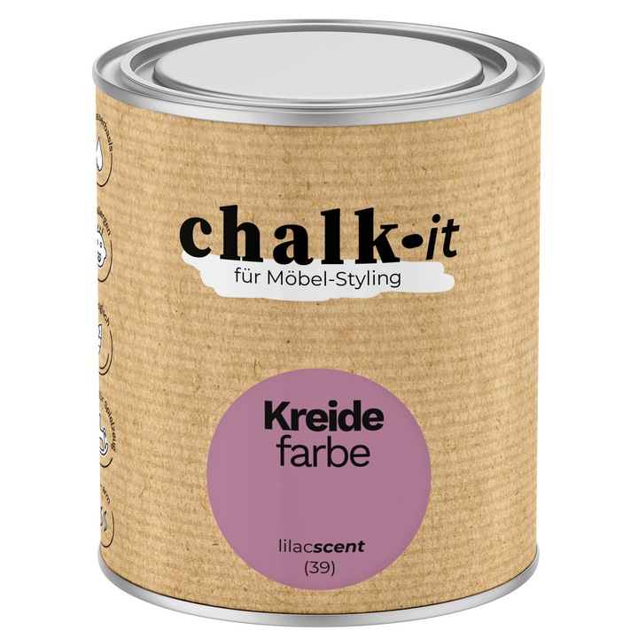 Chalk-it Krétafesték bútorra Lilac Scent 0,75L matt környezetbarát hipoallergén