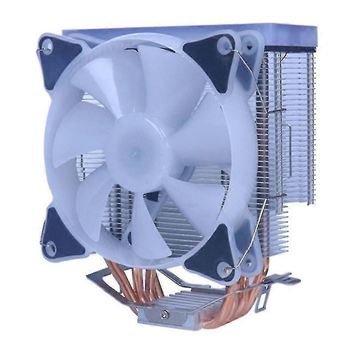 RGB processzor hűtő, 4 hőcső, 12cm ventilátor, 12.7x7.6x15.5cm