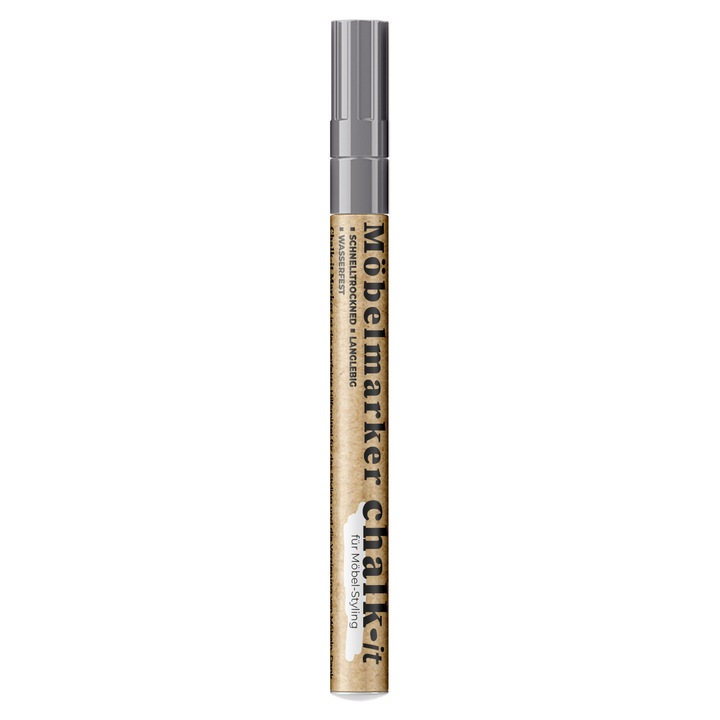 Dekoratív Chalk-it marker, vízálló, ezüst, 10ml