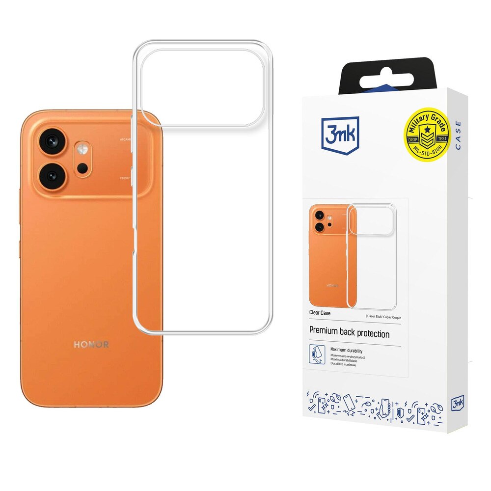 Carcasa 3mk Clear Case compatibila cu Honor 600 5G, Transparent