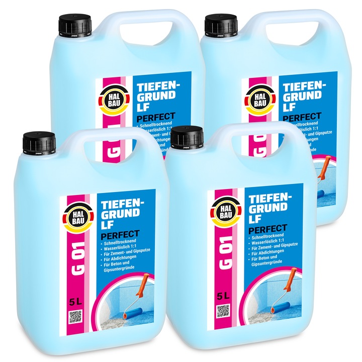 HALBAU Tiefengrund Perfect G01 koncentrált alapozó, kék, 20L