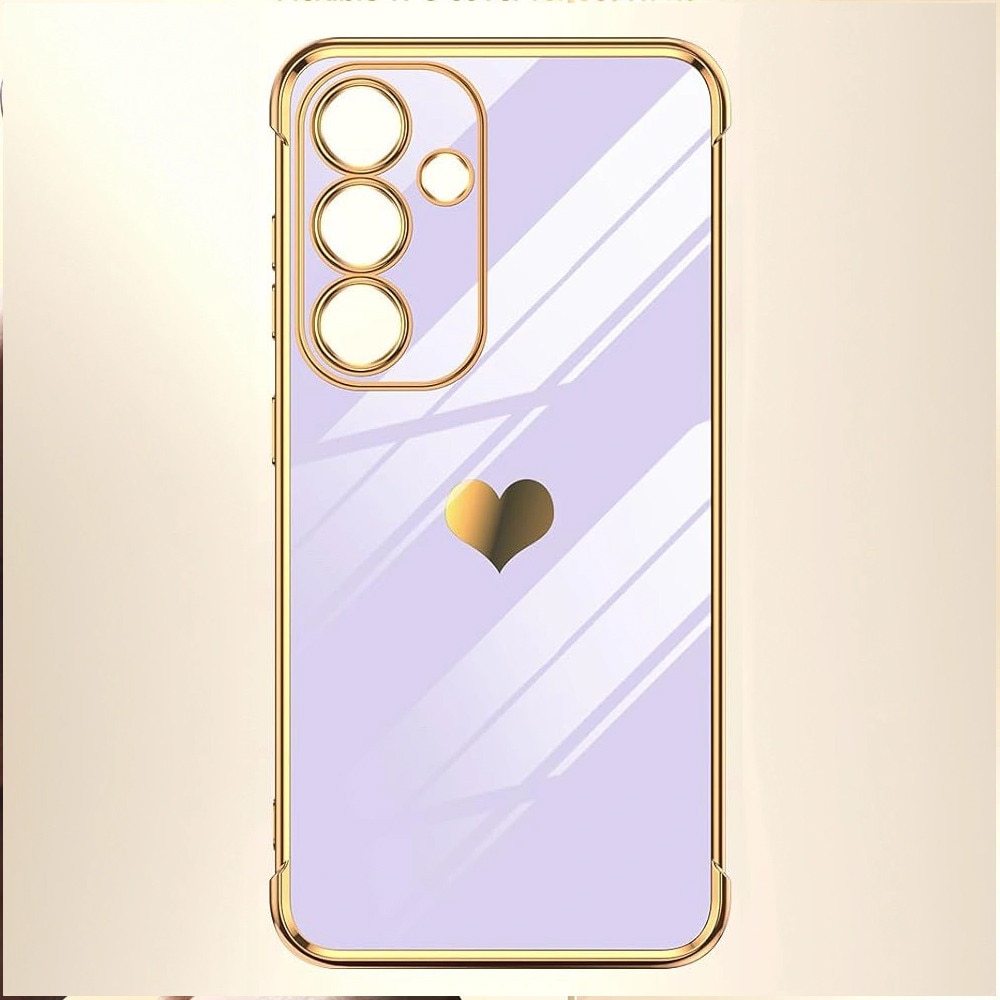 Husa telefon XGSM Electro heart, violet, 5G, slim, protectie completa, Samsung Galaxy A57