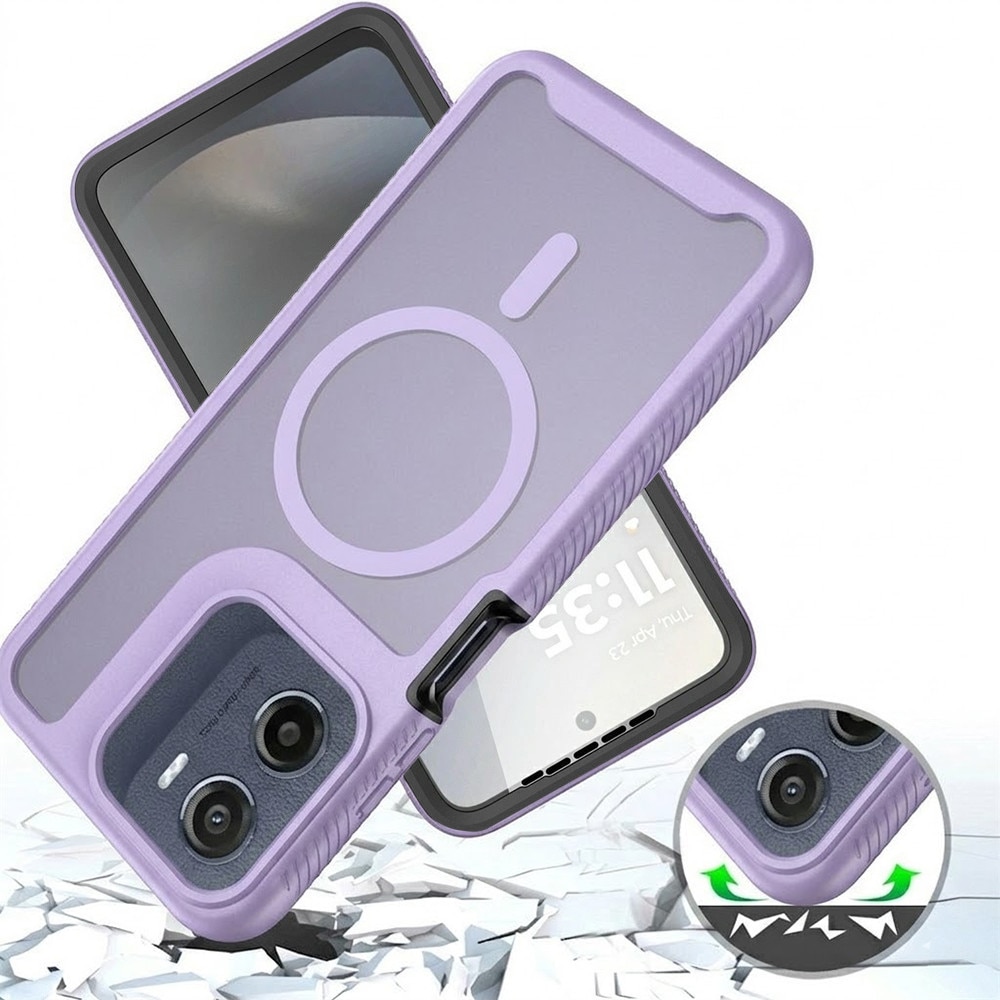 Husa telefon ERBORD Motorola Moto G17 Power G17 G15 Power E15 G05, protectie 360, mov, 3in1, 4G