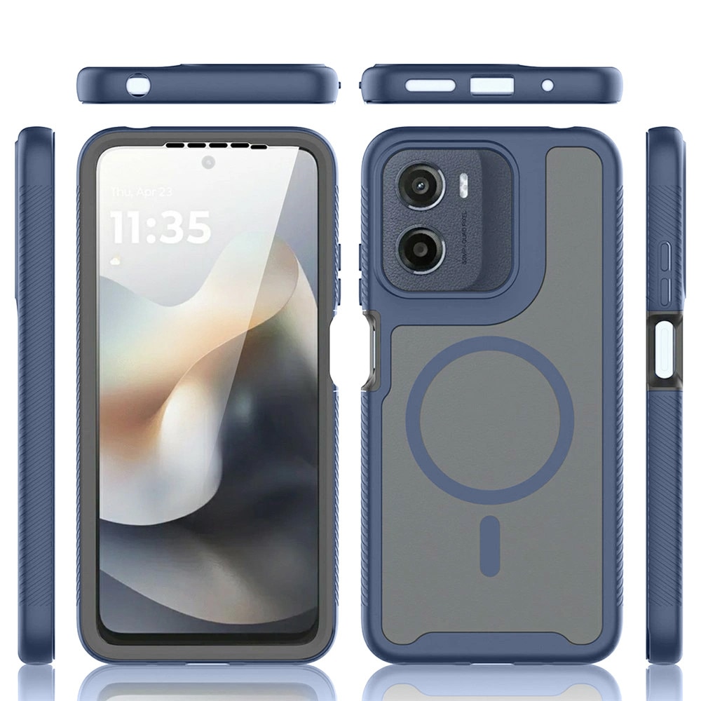 Husa telefon ERBORD Motorola Moto G17 Power G17 G15 Power E15 G05 albastru 3in1 360° protectie
