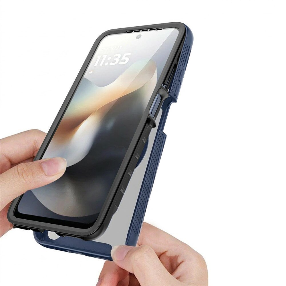 Husa telefon ERBORD Motorola Moto G17 Power G17 G15 Power E15 G05 albastru 3in1 360° protectie