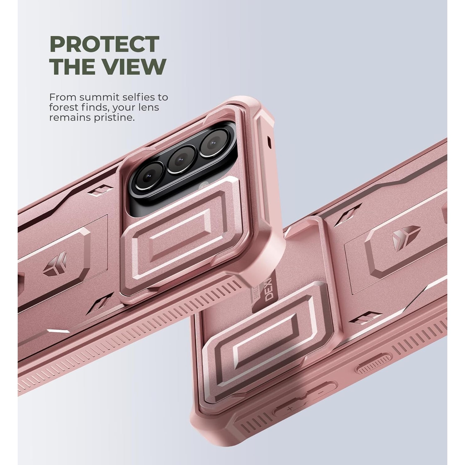 Husa telefon Dexnor Full Body Pentru Samsung Galaxy A57 5G roz 360° protectie