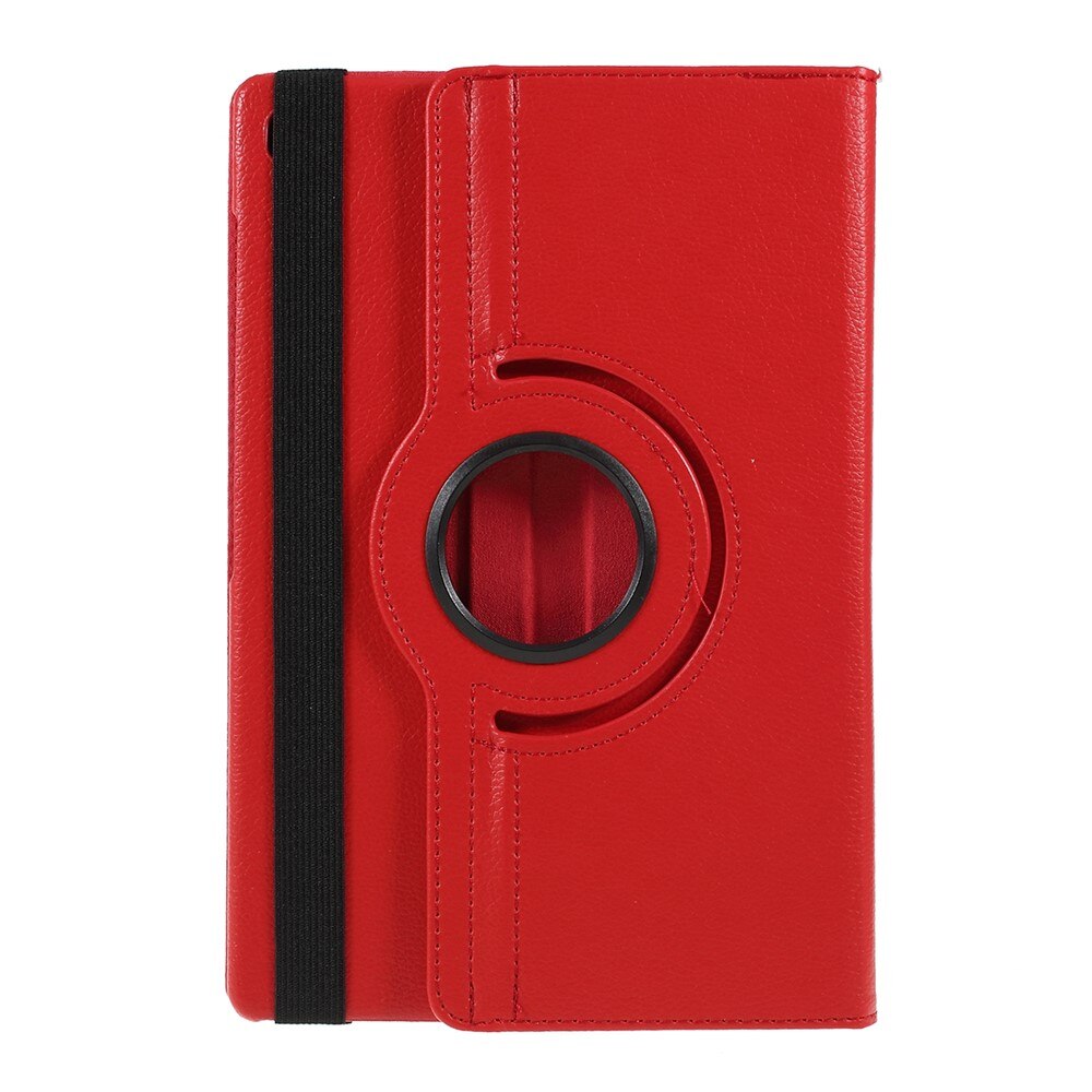 Husa etui XGSM pentru Samsung Galaxy Tab S6 Lite TB330FU 10.95, rotativa 360°, din piele ecologica cu suport incorporat, rosu, 1 buc