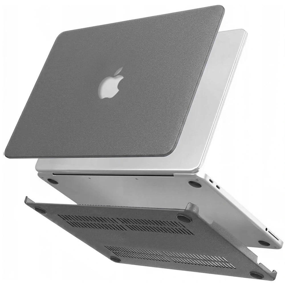 Husa Hard Case XGSM Quicksand pentru MacBook Neo 13, gri, 13inch