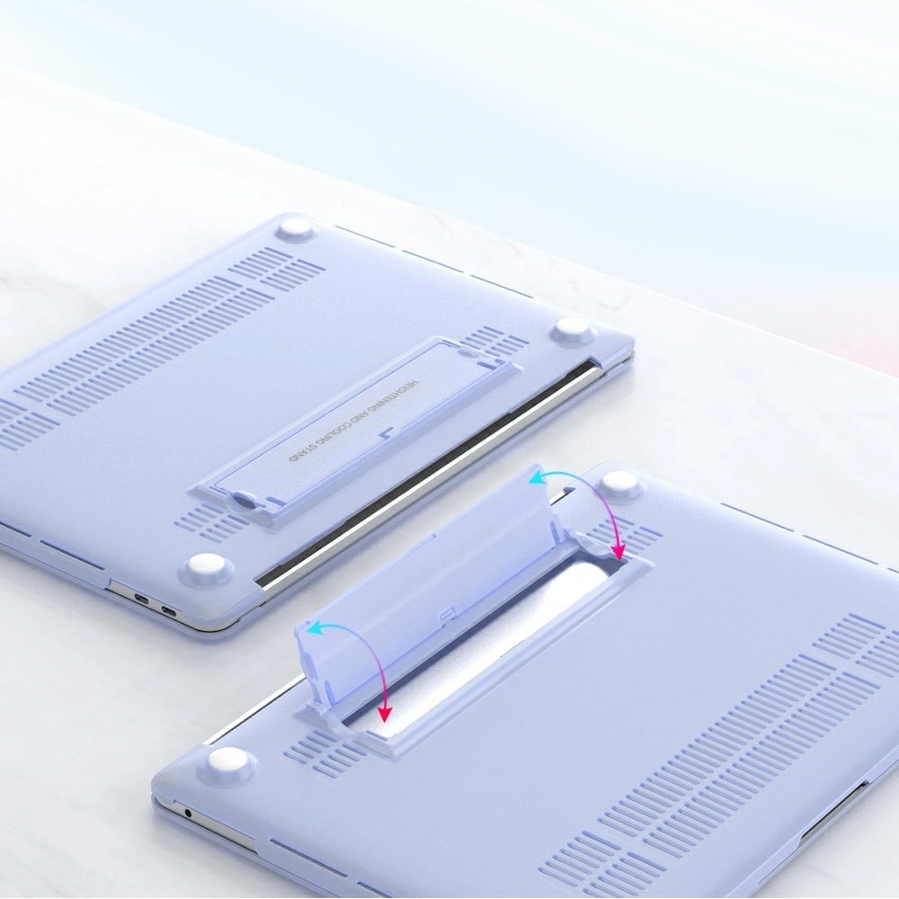 Husa Hard Case XGSM Pentru MacBook Neo 13, suport pliabil, violet