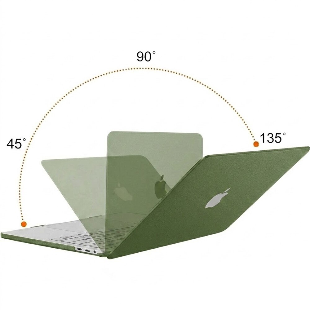 Carcasa/Etui XGSM Quicksand Hard Case compatibil cu MacBook Neo 13 A3404, din PC dur, cu textura granulata si protectie anti-zgarieturi, verde, 1 buc