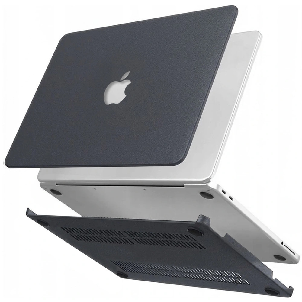 Husa Hard Case XGSM Pentru MacBook Neo 13, negru, textura granuloasa, 13inch