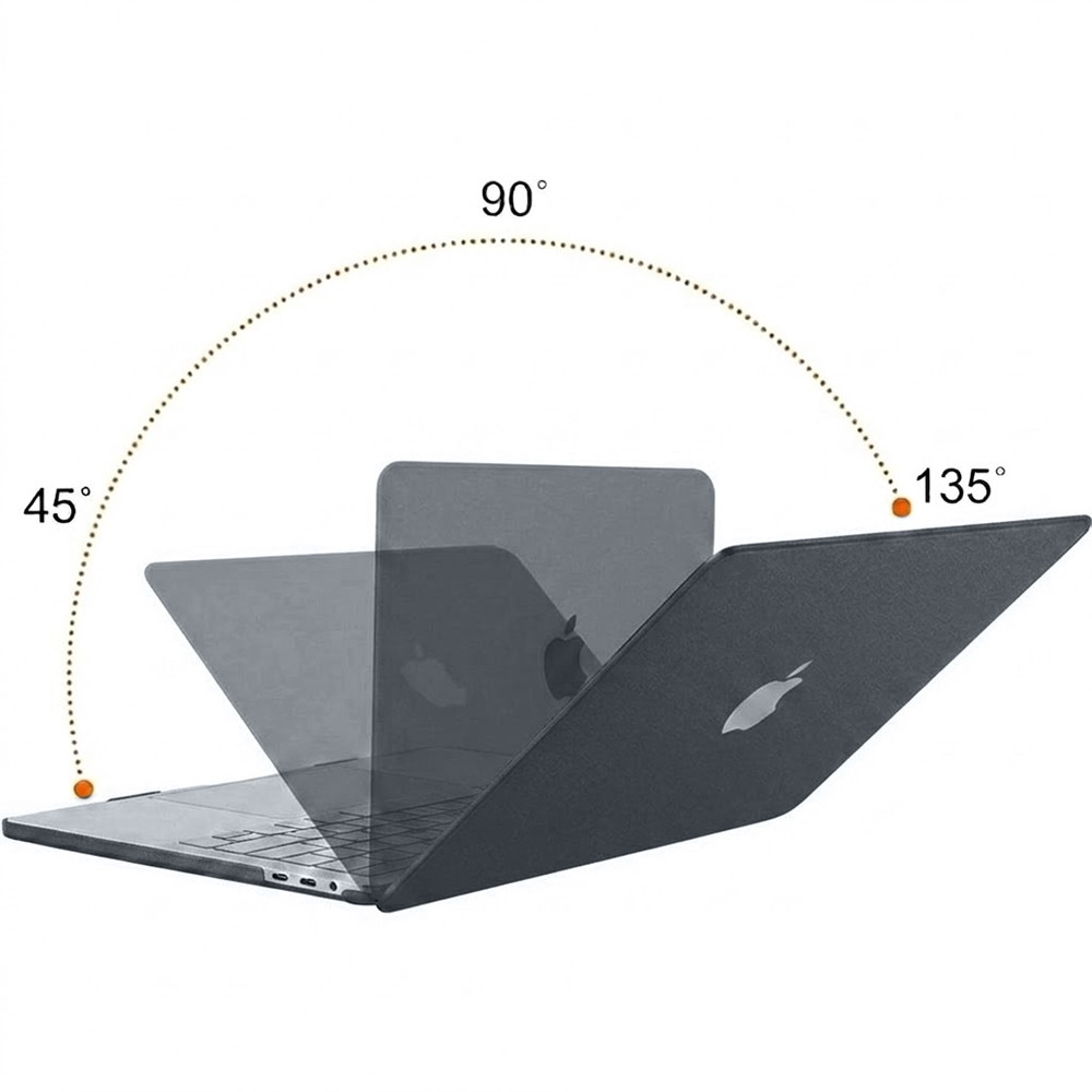 Husa Hard Case XGSM Pentru MacBook Neo 13, negru, textura granuloasa, 13inch