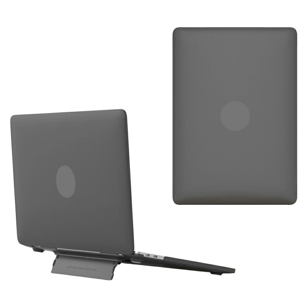 Husa Hard Case XGSM Pentru MacBook Neo 13 cu suport pliabil negru