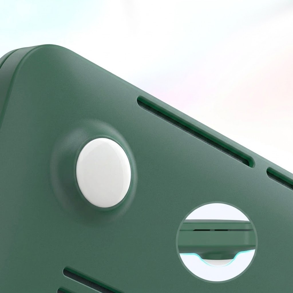 Husa Hard Case XGSM Pentru MacBook Neo 13, suport pliabil, verde