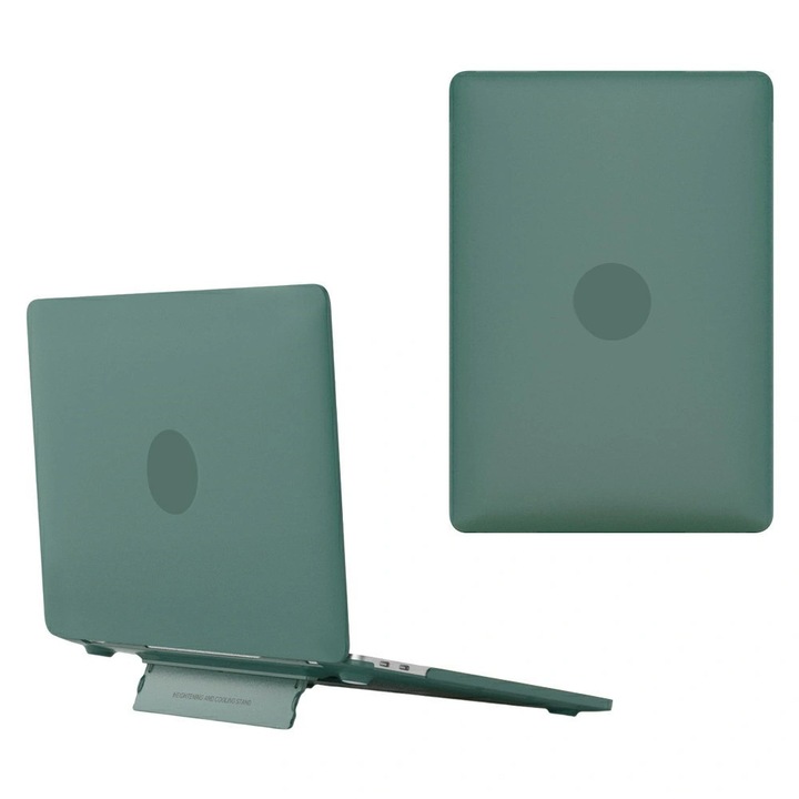 Husa Hard Case XGSM Pentru MacBook Neo 13, suport pliabil, verde