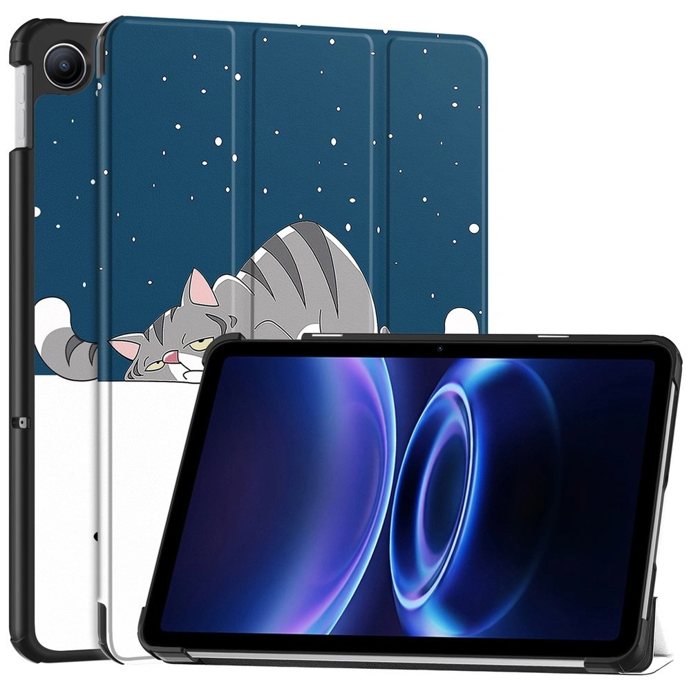 Husa etui XGSM Xiaomi Redmi Pad 2 9.7, cu stand reglabil, din PU+PC, albastru/alb, 1 buc