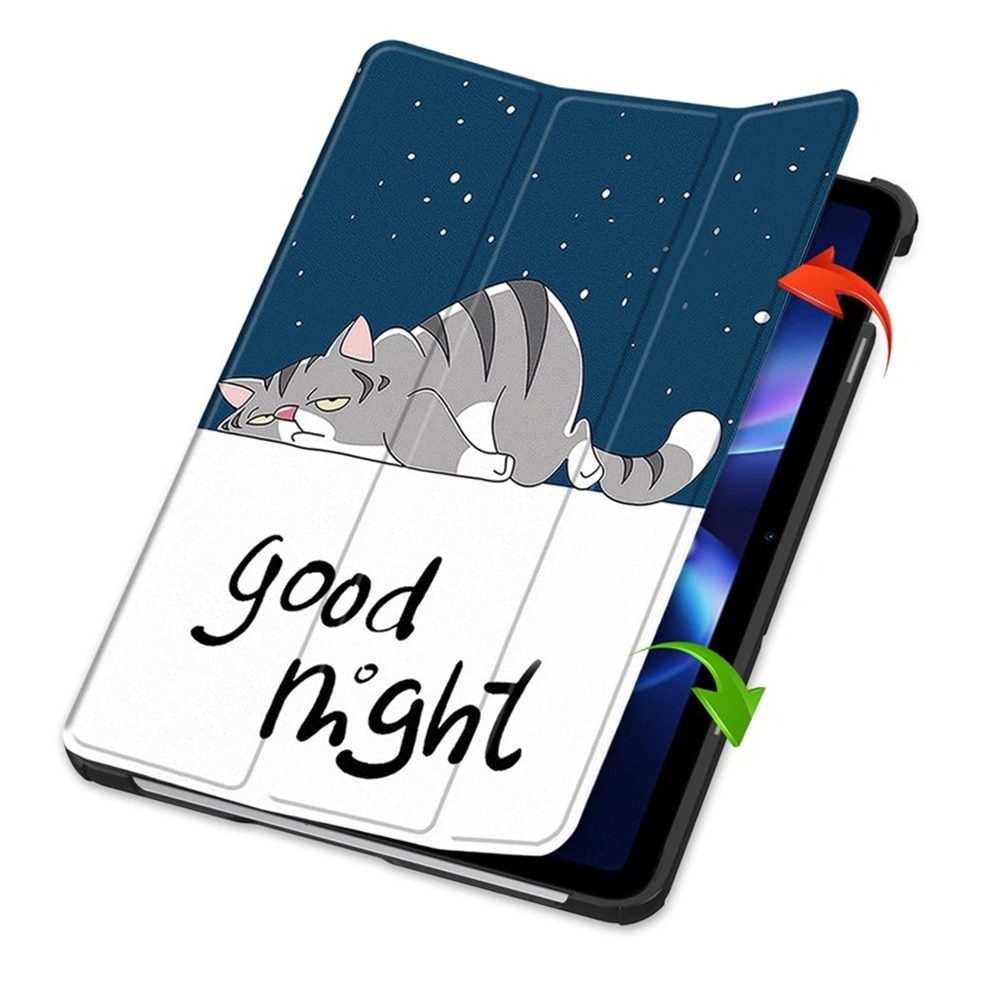 Husa etui XGSM Xiaomi Redmi Pad 2 9.7, cu stand reglabil, din PU+PC, albastru/alb, 1 buc