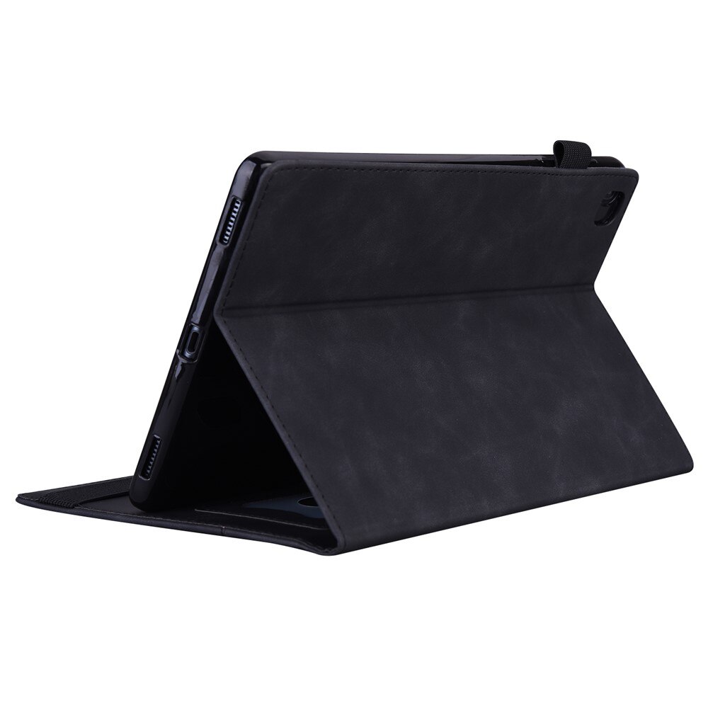 Etui XGSM pentru Xiaomi Redmi Pad 2 9.7, din piele PU si TPU, cu buzunare pentru carduri, functie stand, bucla pentru stylus, negru, 1 buc