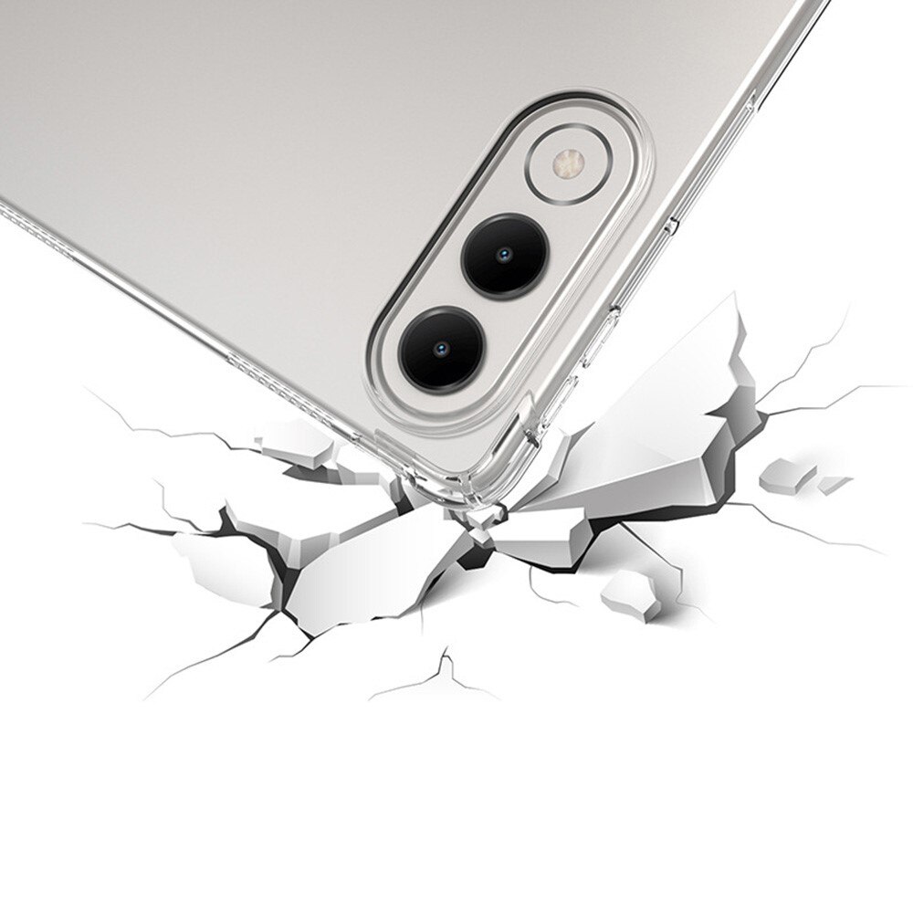 Husa/Etui XGSM Lenovo Yoga Tab 11.1, din TPU flexibil, colturi intarite pentru amortizare, rama ridicata pentru camera si protectie ecran, transparenta, 1 buc