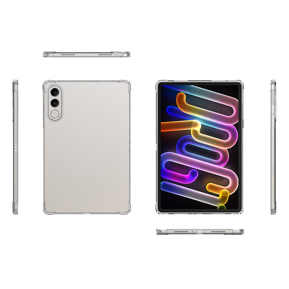 Husa/Etui XGSM Lenovo Yoga Tab 11.1, din TPU flexibil, colturi intarite pentru amortizare, rama ridicata pentru camera si protectie ecran, transparenta, 1 buc