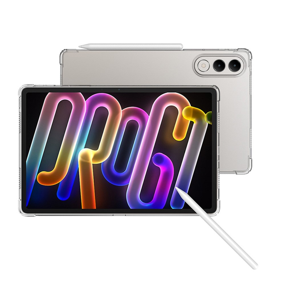 Husa/Etui XGSM Lenovo Yoga Tab 11.1, din TPU flexibil, colturi intarite pentru amortizare, rama ridicata pentru camera si protectie ecran, transparenta, 1 buc