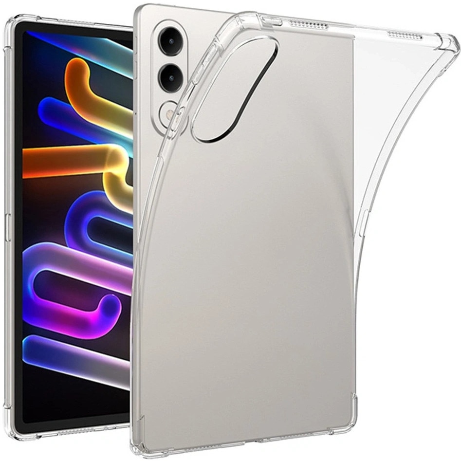 Husa/Etui XGSM Lenovo Yoga Tab 11.1, din TPU flexibil, colturi intarite pentru amortizare, rama ridicata pentru camera si protectie ecran, transparenta, 1 buc