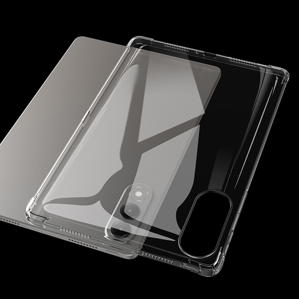 Husa/Etui XGSM Lenovo Yoga Tab 11.1, din TPU flexibil, colturi intarite pentru amortizare, rama ridicata pentru camera si protectie ecran, transparenta, 1 buc
