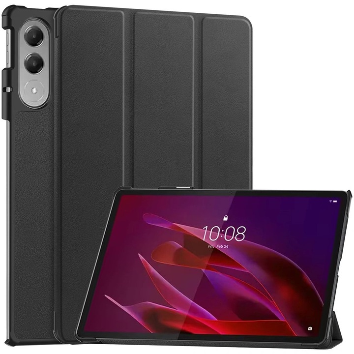 Husa cu clapeta XGSM Smartcase pentru Lenovo Yoga Tab 11.1, negru, 11.1"