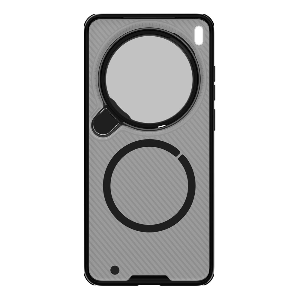 Husa/etui Nillkin CamShield Prop Magnetic, compatibila cu Vivo X300 Ultra, constructie hibrida PC+TPU, colturi intarite cu amortizare, magnet integrat pentru accesorii, capac protectie camera 2in1 cu suport integrat, transparent/negru, 1 buc