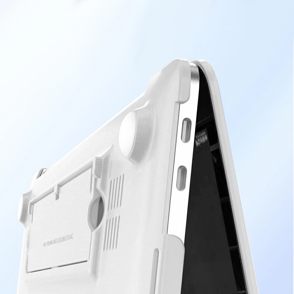 Husa/carcasa laptop XGSM Pentru MacBook Neo 13, hard case cu suport rabatabil incorporat, alb, 1 buc