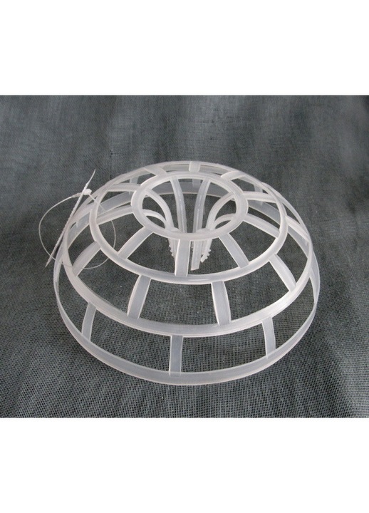 Suport/inel pentru lumanare de botez Eurobaby, din plastic, pentru decorare, diametru 20 cm, transparent, 1 buc