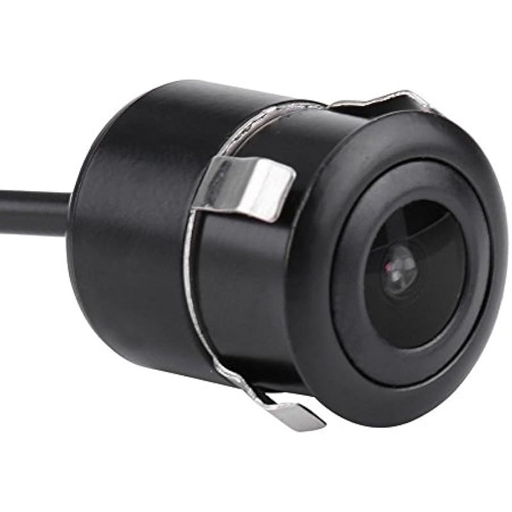 Camera marsarier/retrovizoare 18.5mm, HD, vedere nocturna low-light, rezistenta la apa, carcasa aluminiu, suport NTSC/PAL, cablu video 6m, Negru, 1 buc