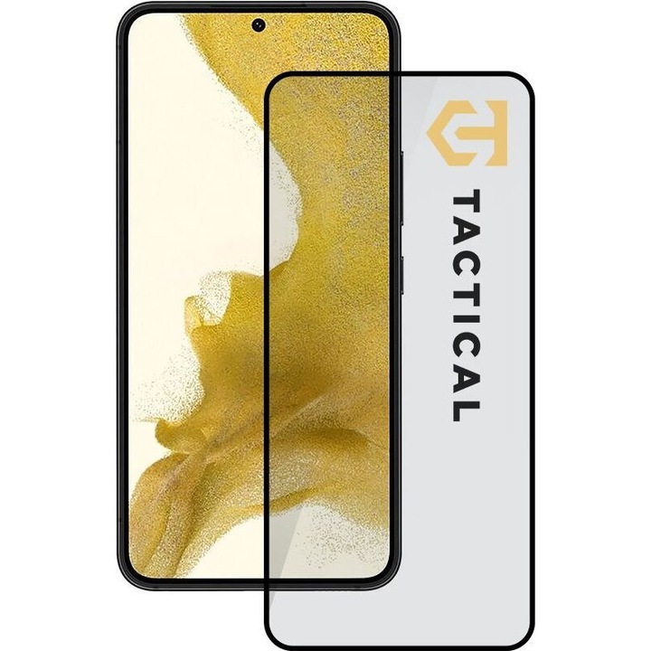 Folie sticla Tactical 5D, negru, 0.33mm, 9H, pentru Samsung Galaxy S22
