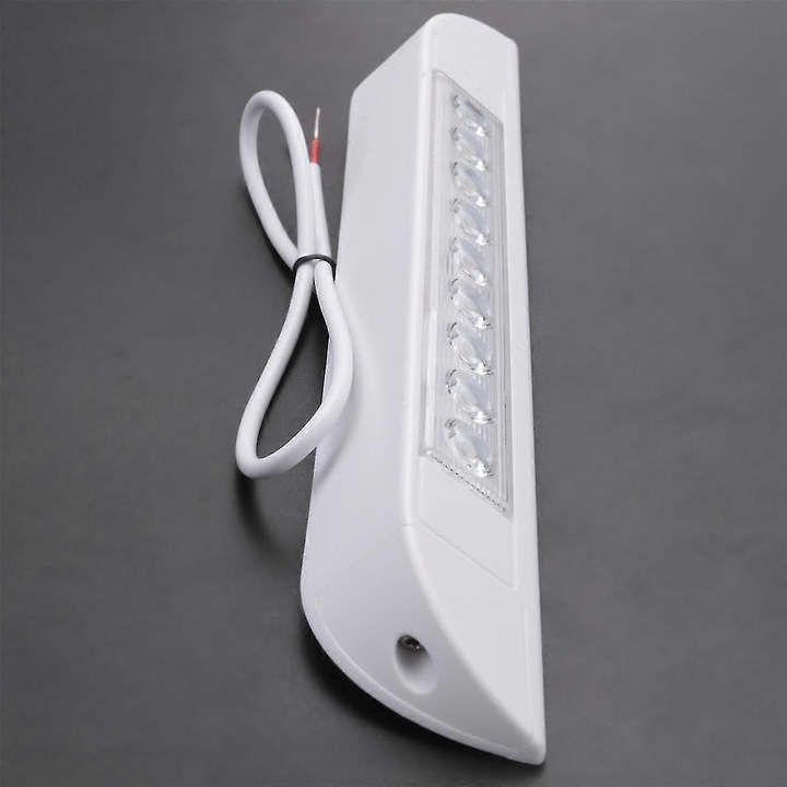 Lampa LED pentru copertina 256x35x28mm alb rece impermeabila 12-28V 4.5W