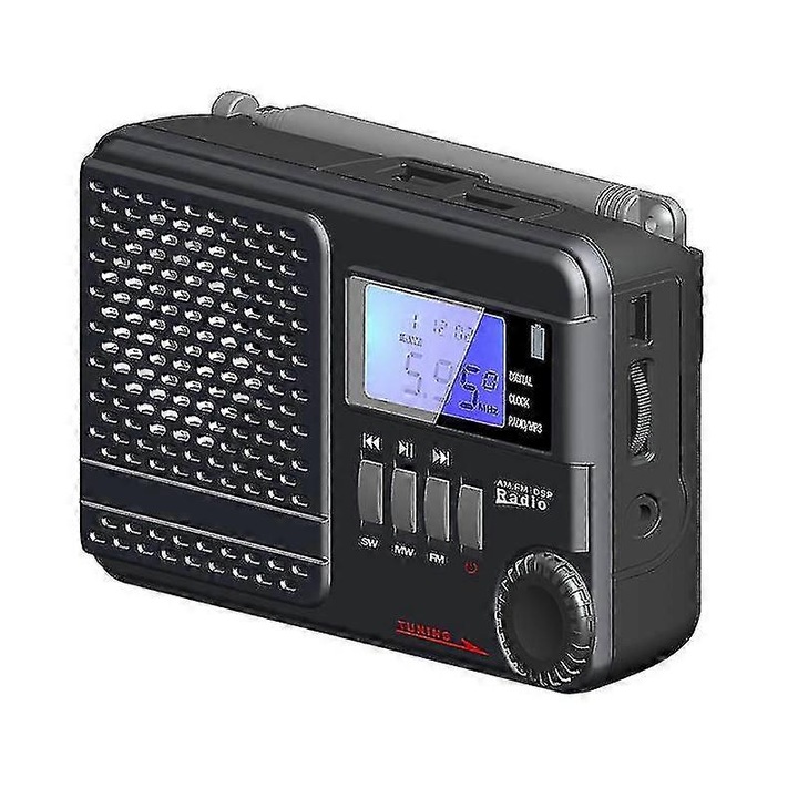 Преносим касетофон с AM FM радио и USB MP3 конвертор, черен